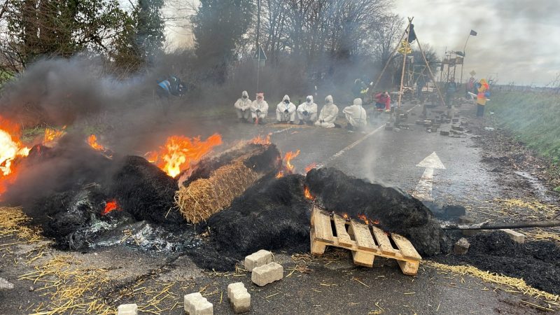 Vorbereitungen zu Lützerath-Räumung laufen (Foto: SAT.1 NRW)