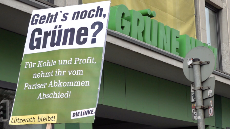 Lützerath-Protest gegen Grüne (Foto: SAT.1 NRW)