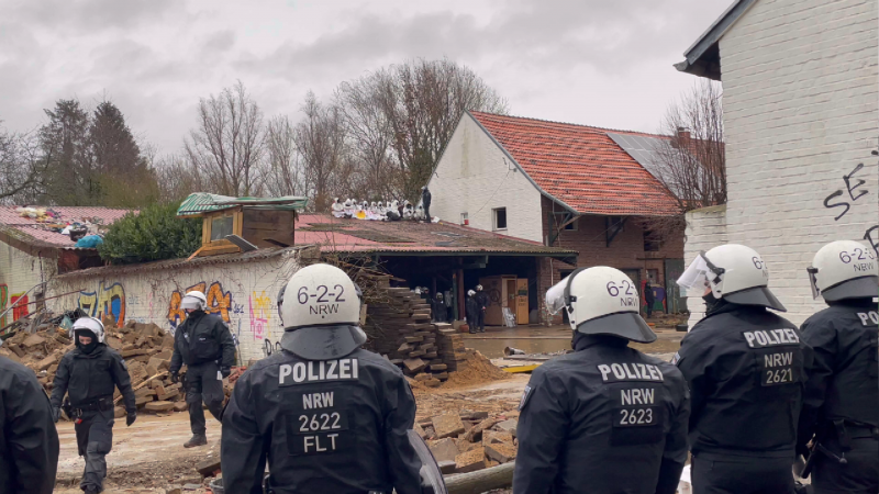 Polizei zieht Lützerath Bilanz (Foto: SAT.1 NRW)