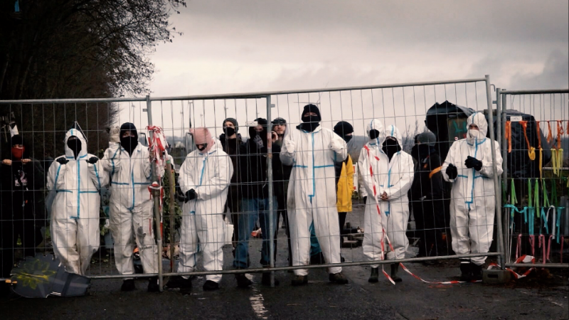 Angespannte Stimmung vor Lützerath-Räumung (Foto: SAT.1 NRW)