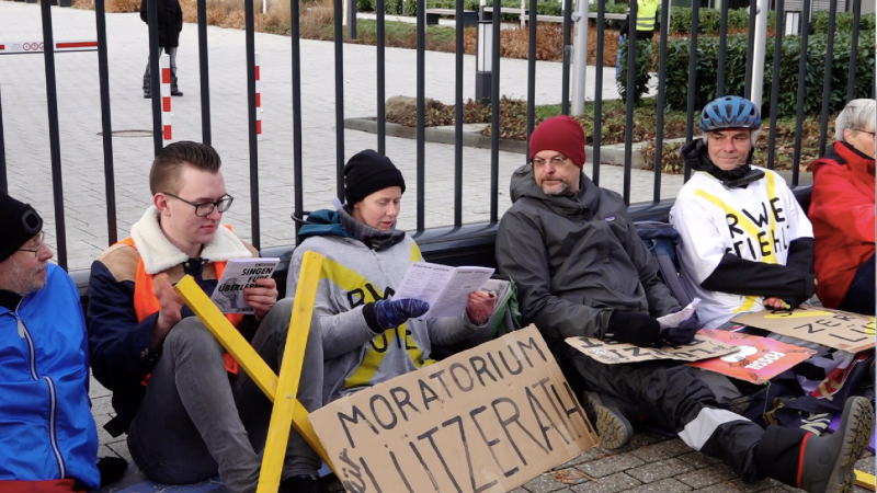 Landesweite Proteste gegen Lützerath-Räumung (Foto: SAT.1 NRW)