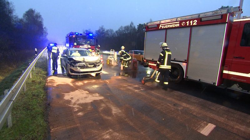 Bilanz nach Eisregen (Foto: SAT.1 NRW)