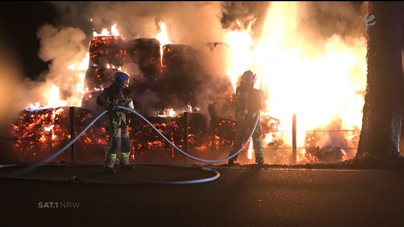 Immer wieder Scheunenbrände (Foto: SAT.1 NRW)