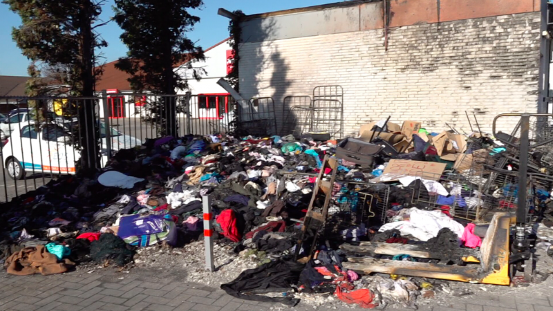 Spenden für Erdbebenopfer abgebrannt (Foto: SAT.1 NRW)