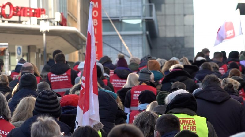 Schon wieder Streik in NRW (Foto: SAT.1 NRW)