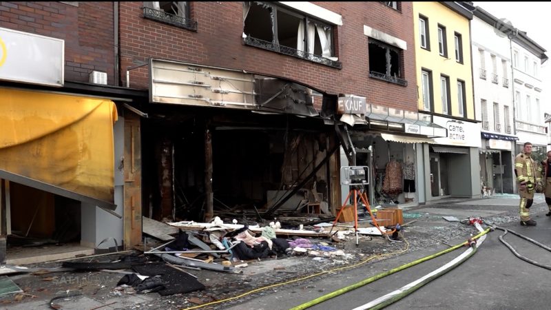 Verheerende Explosion in Eschweiler (Foto: SAT.1 NRW)