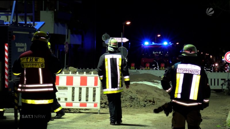 Häuser durch Bombe beschädigt (Foto: SAT.1 NRW)