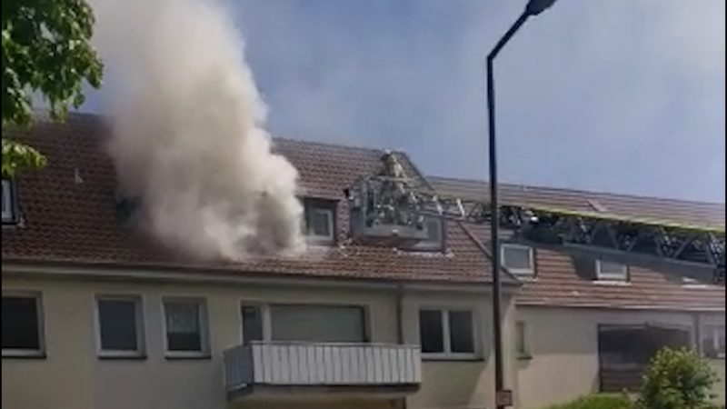 Nachbarn helfen nach Wohnungsbrand (Foto: SAT.1 NRW)