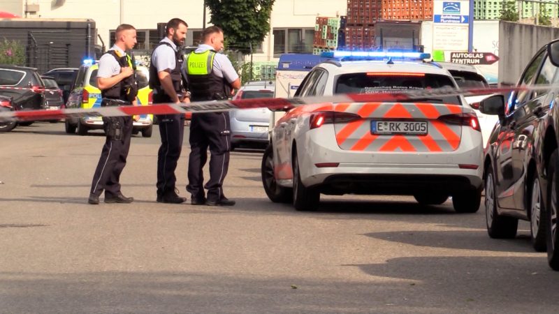 Brutaler Angriff auf Polizisten in Essen (Foto: SAT.1 NRW)