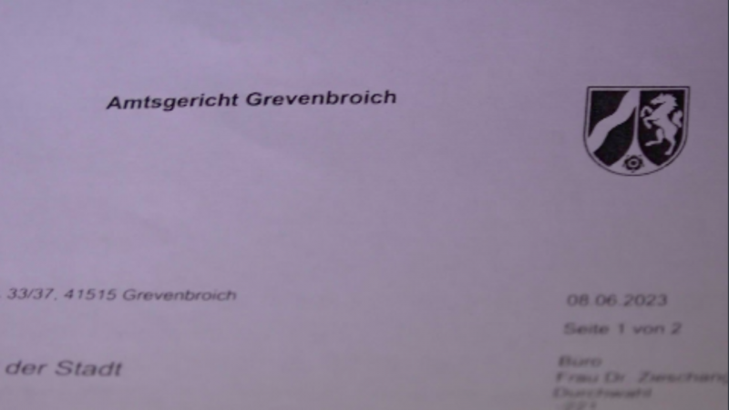 Fake-Briefe vom Amtsgericht (Foto: SAT.1 NRW)