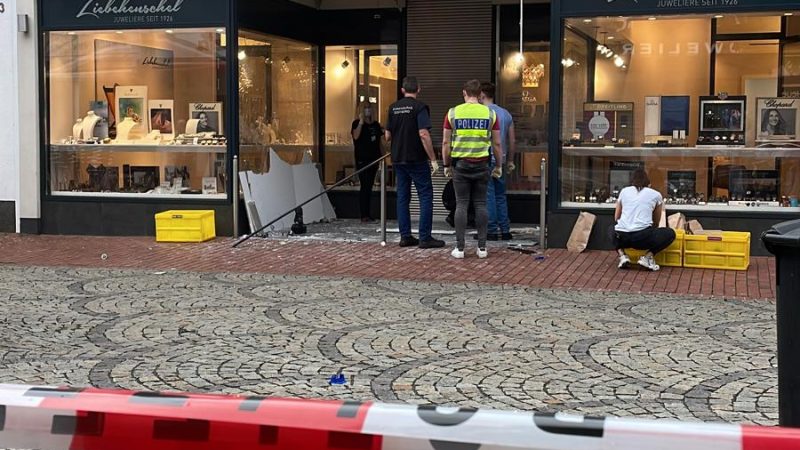 Explosion in Juweliergeschäft (Foto: SAT.1 NRW)