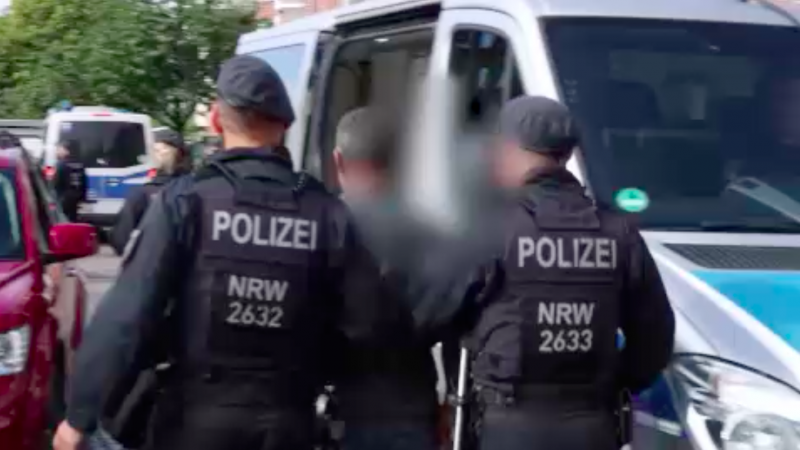 Razzia gegen Sozialbetrug (Foto: SAT.1 NRW)