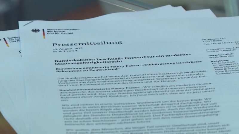 Bundeskabinett beschließt schnellere Einbürgerung (Foto: SAT.1 NRW)
