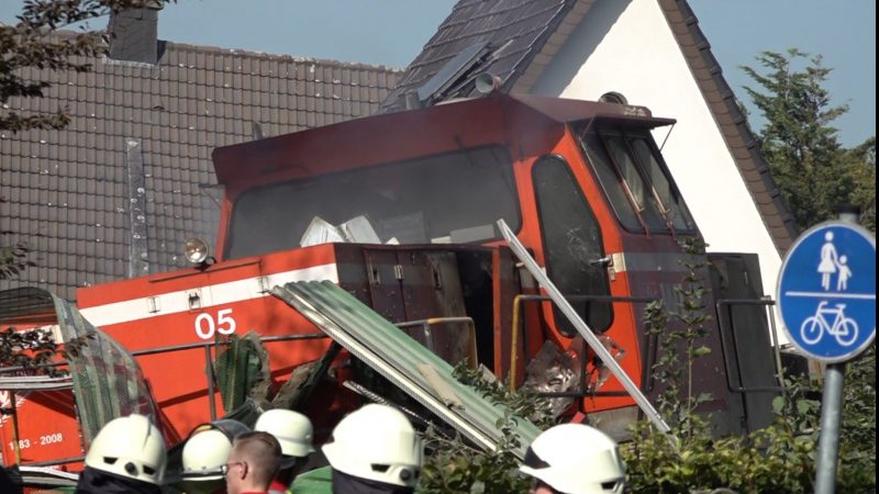 Güterzug in Geseke entgleist (Foto: SAT.1 NRW)