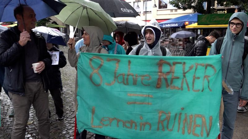 Schuldemo in Köln (Foto: SAT.1 NRW)