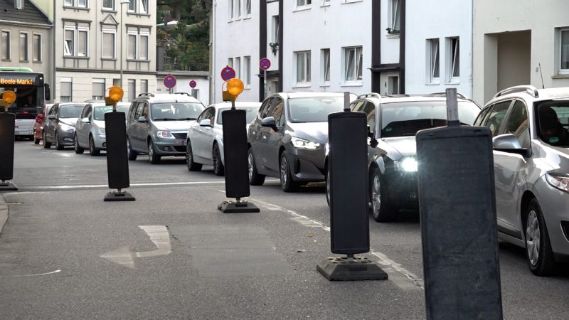 Umleitung der Rahmedetalbrücke gesperrt (Foto: SAT.1 NRW)