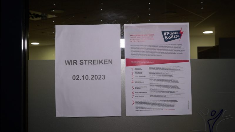 Ärzte streiken gegen Gesundheitspolitik (Foto: SAT.1 NRW)