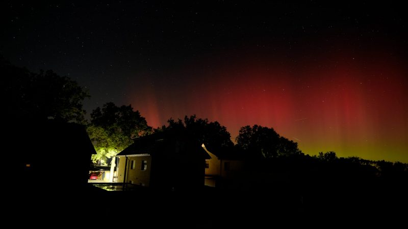 Polarlichter über NRW (Foto: SAT.1 NRW)