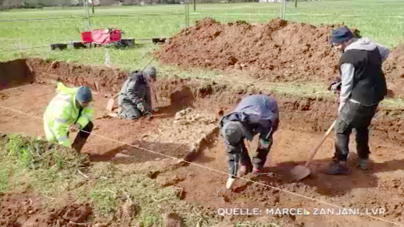 Archäologen entdecken Palast in Xanten (Foto: SAT.1 NRW)