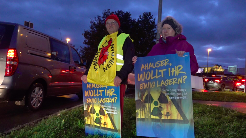 Proteste gegen Castor-Probetransport (Foto: SAT.1 NRW)