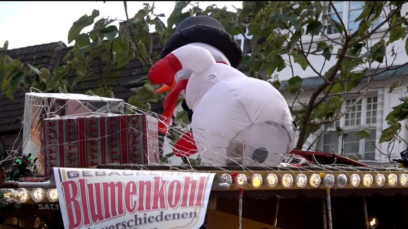 Erster Weihnachtsmarkt in NRW eröffnet (Foto: SAT.1 NRW)