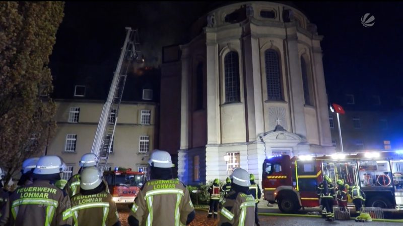 Brand im Kloster (Foto: SAT.1 NRW)