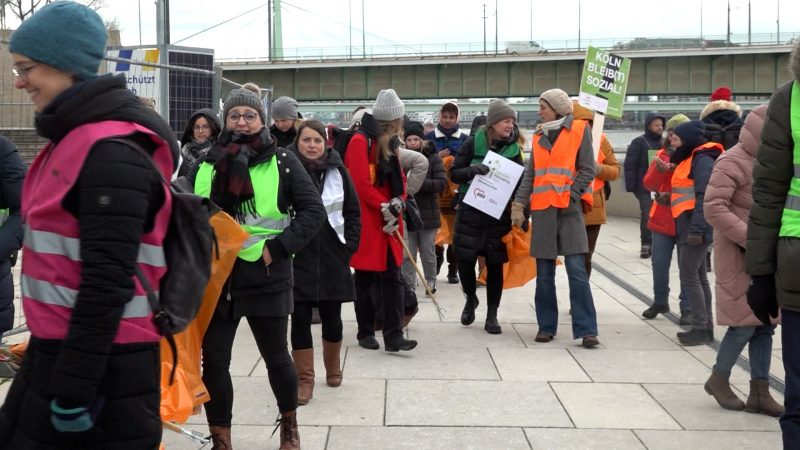 Kita-Streik in Köln (Foto: SAT.1 NRW)