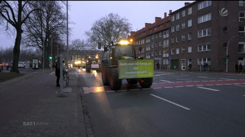 Bauernproteste gehen weiter (Foto: SAT.1 NRW)