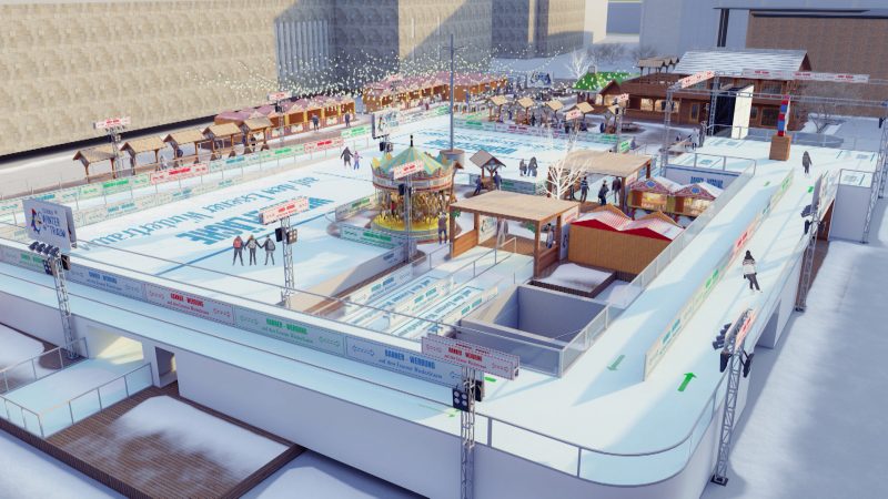 Essen bekommt größte Open-Air Eislaufbahn in NRW (Foto: SAT.1 NRW)