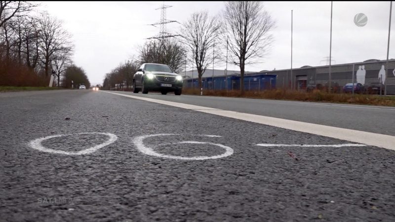 Fahrerflucht in Bad Salzuflen (Foto: SAT.1 NRW)