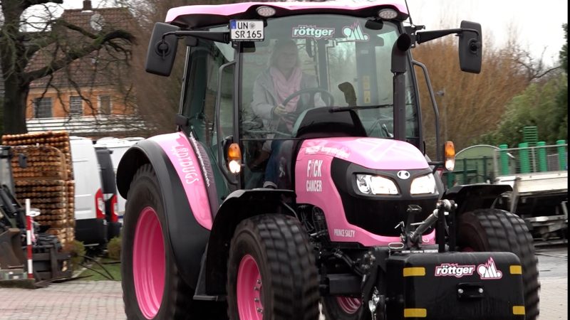 Pinker Trecker gegen Brustkrebs (Foto: SAT.1 NRW)