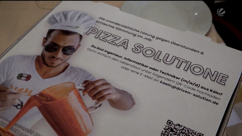 Zur Pizza gibt’s nen Job (Foto: SAT.1 NRW)