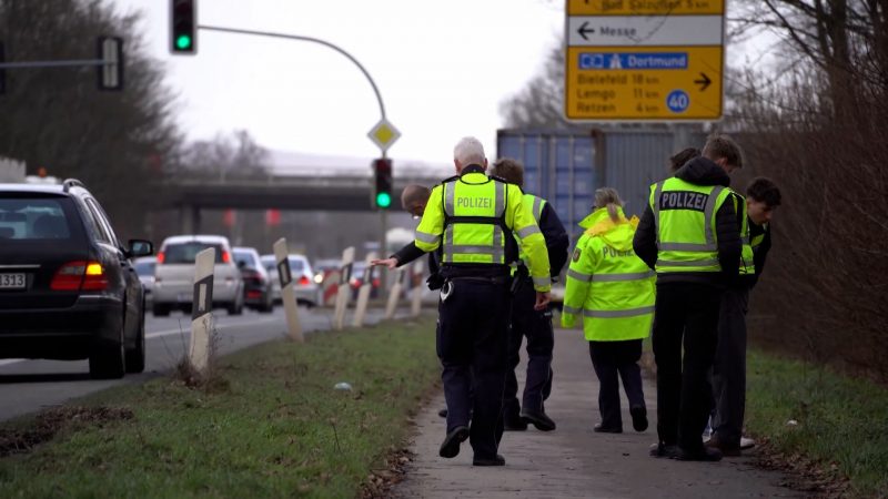 Fahrerflucht in Bad Salzuflen (Foto: SAT.1 NRW)