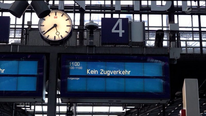 Vor dem XXL-Bahnstreik (Foto: SAT.1 NRW)