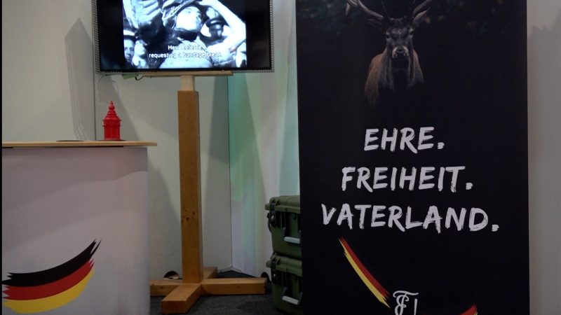 Diskussion um “Deutsche Burschenschaft” auf Jagdmesse (Foto: SAT.1 NRW)
