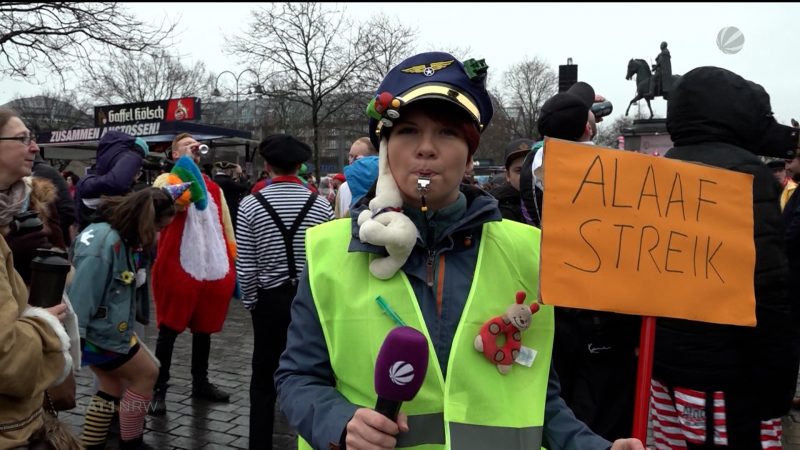 Streikkostüm zum Karneval (Foto: SAT.1 NRW)