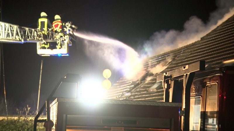 Brand in Kalkar kostet zwei Menschen das Leben (Foto: SAT.1 NRW)