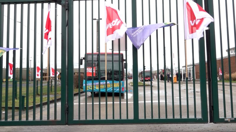 Streik im ÖPNV (Foto: SAT.1 NRW)