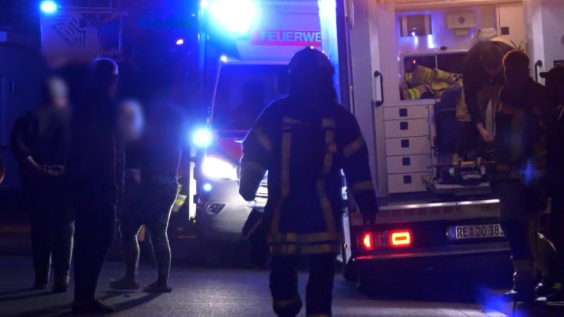 Brand in Dorsten (Foto: SAT.1 NRW)