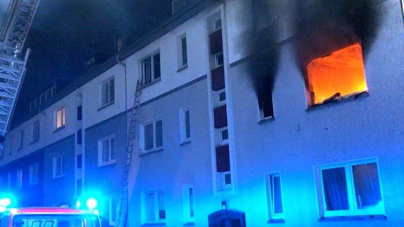 Schwerer Brand in Bottrop (Foto: SAT.1 NRW)