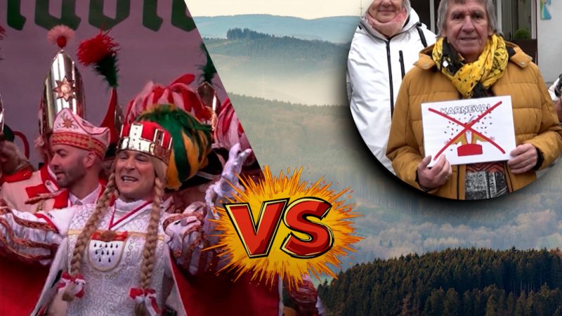 Menschen fliehen vor dem Karneval in die Eifel (Foto: SAT.1 NRW)