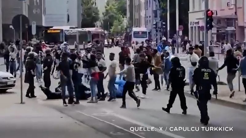 Razzien nach Eritrea-Krawallen (Foto: SAT.1 NRW)