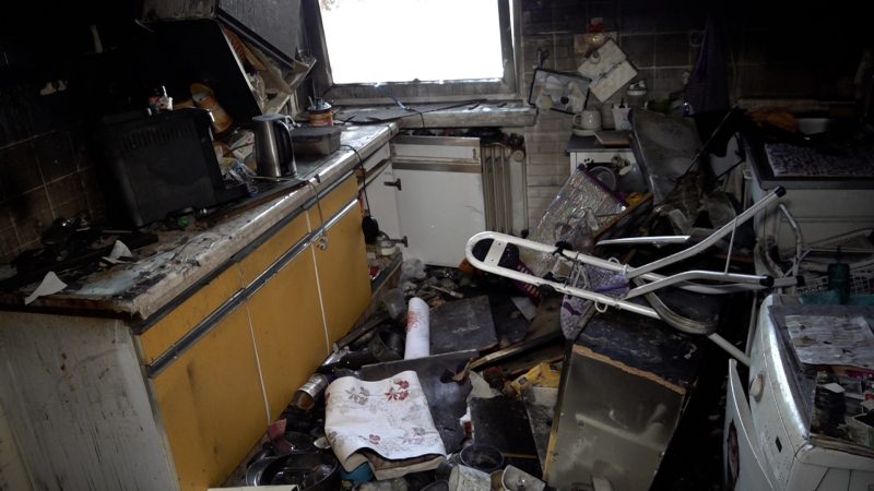 Ein Zuhause in Flammen (Foto: SAT.1 NRW)