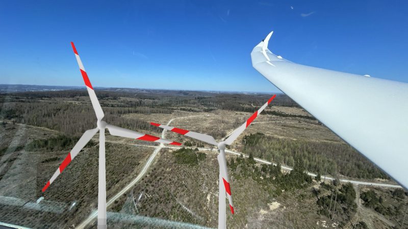 Windkraft gegen Segelflugzeuge (Foto: SAT.1 NRW)
