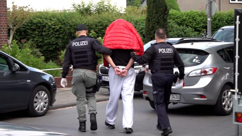Razzia in Lünen (Foto: SAT.1 NRW)