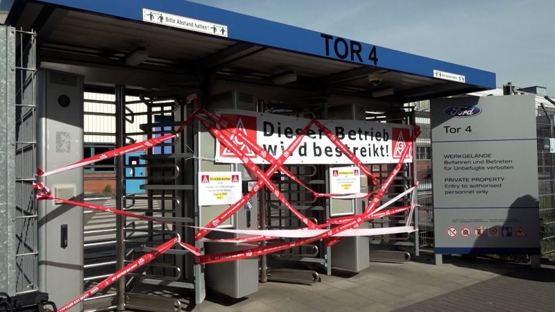 Historischer Streik im Kölner Ford-Werk (Foto: SAT.1 NRW)
