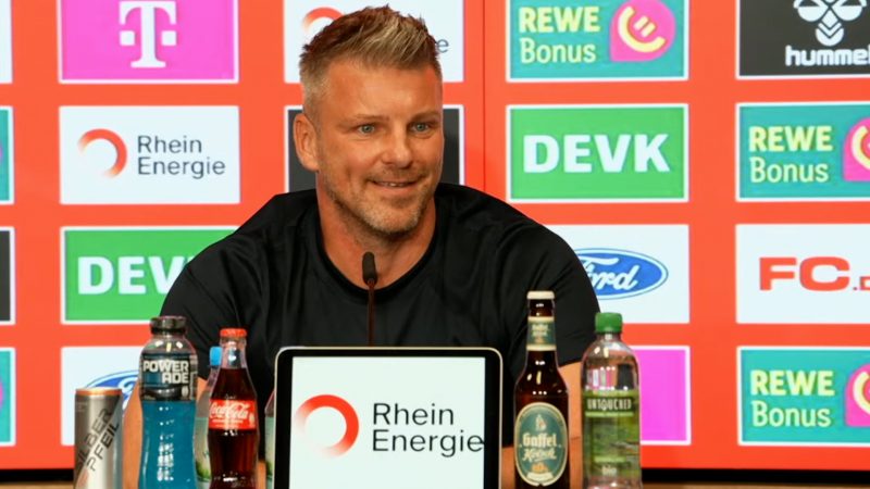1. FC Köln stellt den neuen Trainer Lukas Kwasniok vor (Foto: SAT.1 NRW)