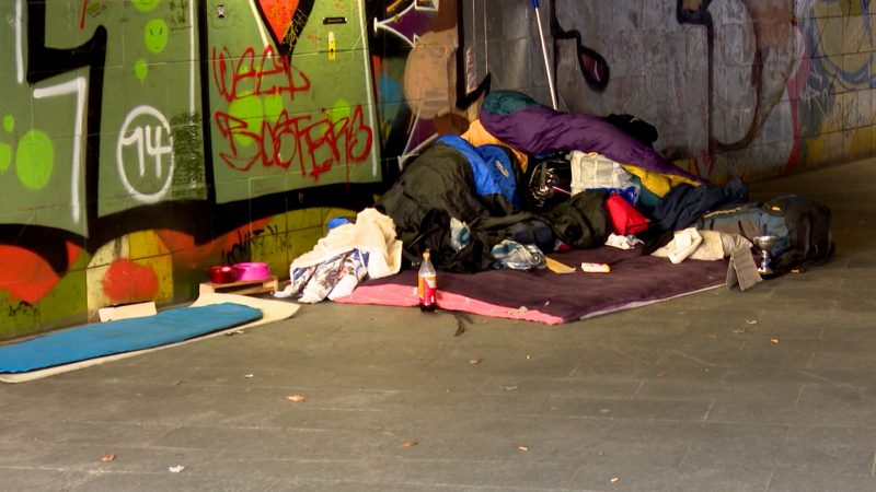 Düsseldorf will Obdachlose unterstützen (Foto: SAT.1 NRW)