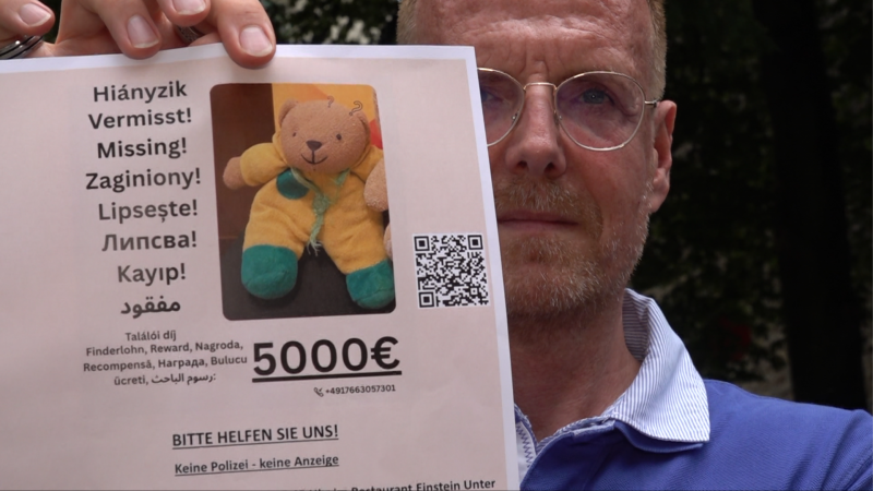 5000€ Finderlohn für verlorenen Teddy (Foto: SAT.1 NRW)
