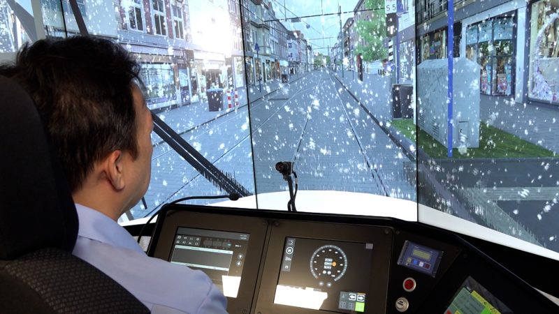 Digitale Ausbildungsoffensive: Duisburg setzt auf Straßenbahn-Simulator (Foto: SAT.1 NRW)